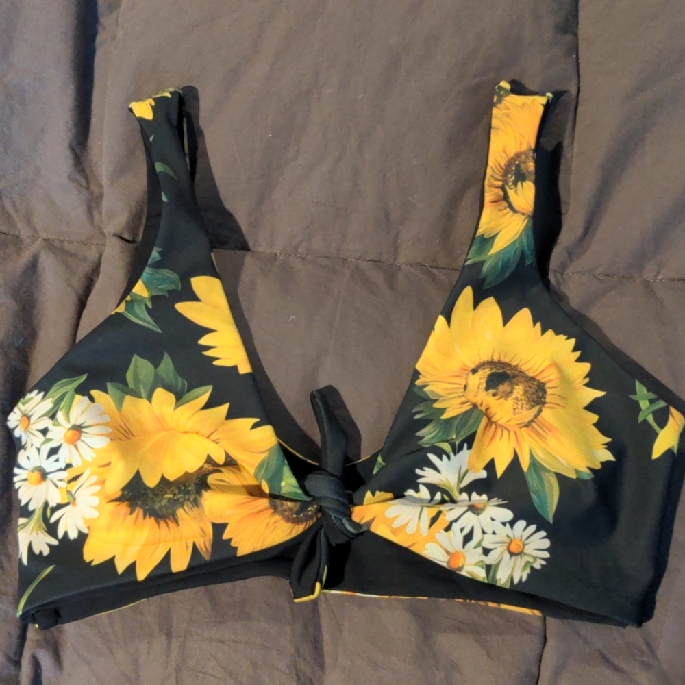 Tie front bikini top